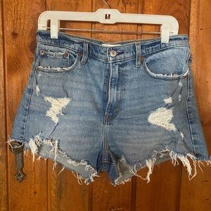Abercrombie and Fitch high rise mom shorts